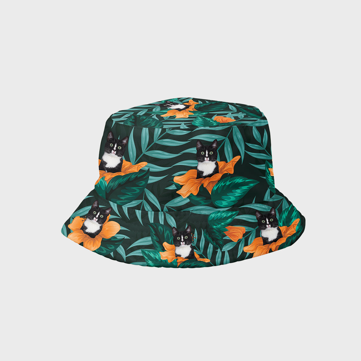 Orange Bloom Bucket Hat