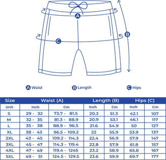 Shorts Sizes